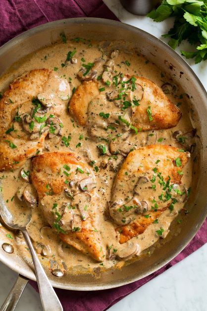 Chicken Marsala with Creamy Mashed Potatoes