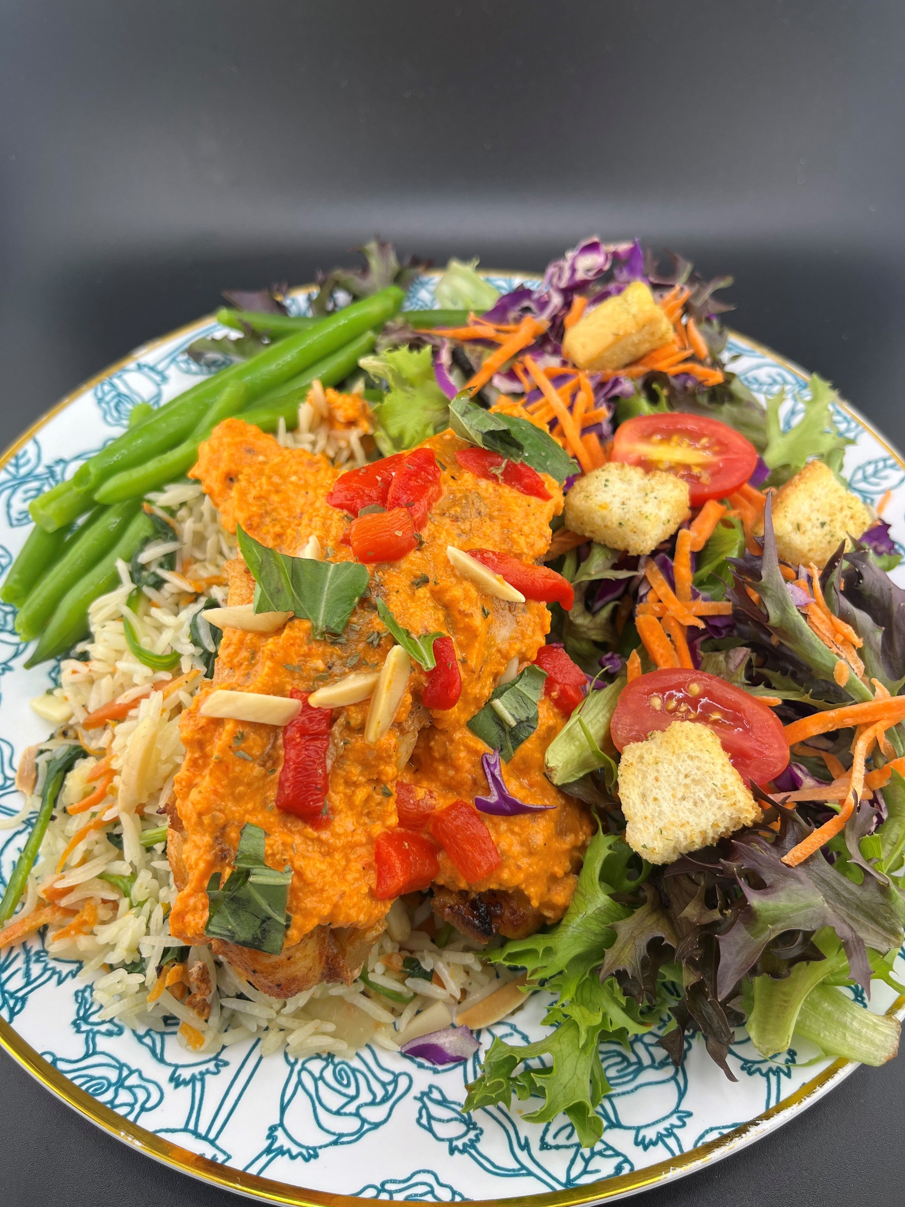 NEW ****Red Pepper Almond Sauce Chicken
