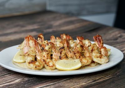 GRILLED SHRIMP SOUVLAKI