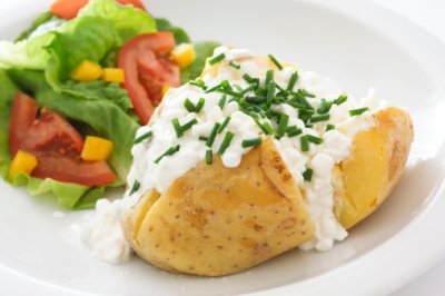 Soup or Salad with Loaded Baked Potato