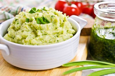 Pesto Mashed Potatoes