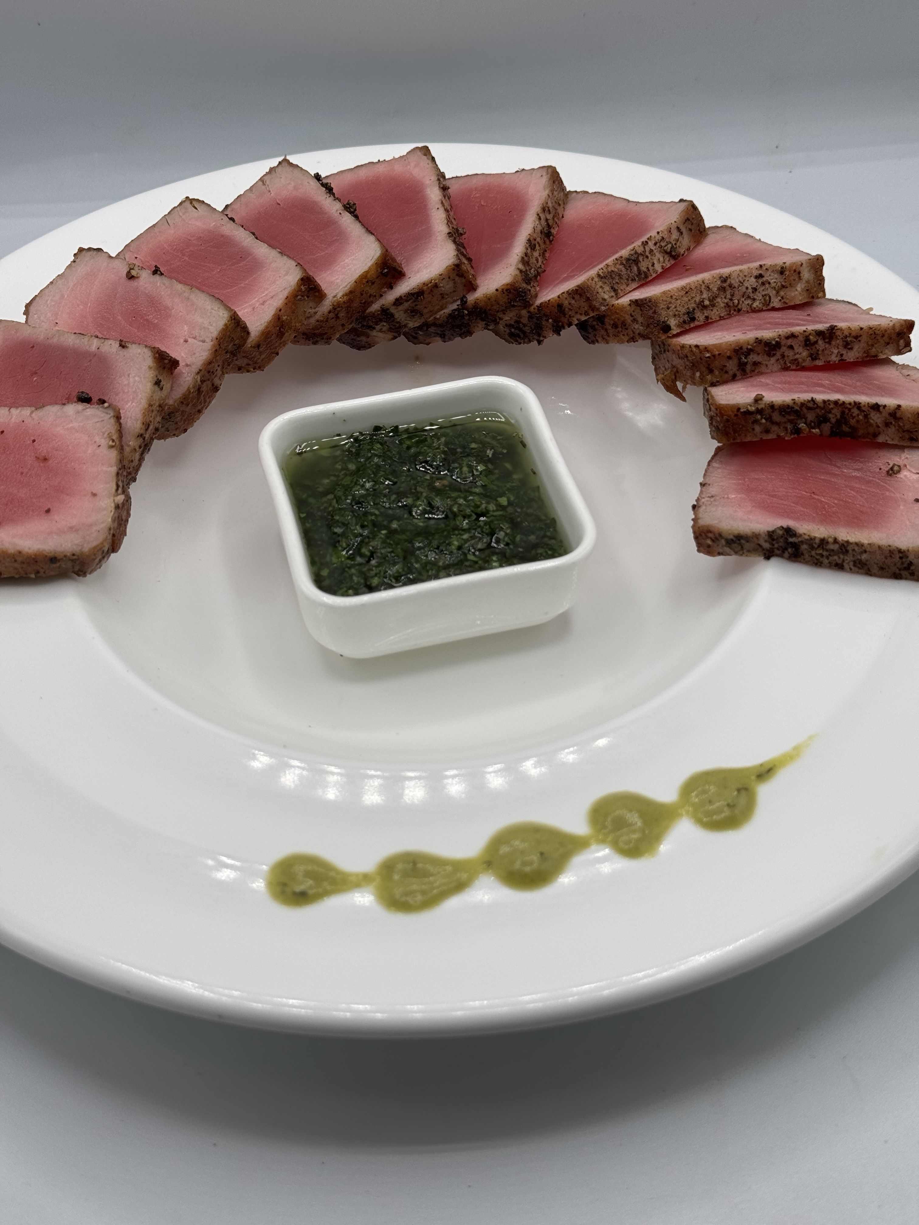 Seared Ahi Tuna with Parsley Chimichurri