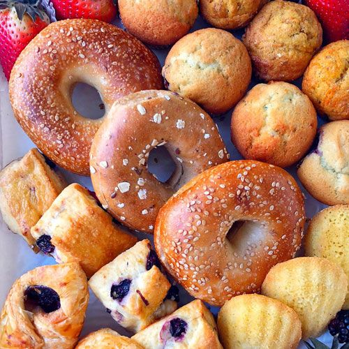 Assorted Pastries and Bagels