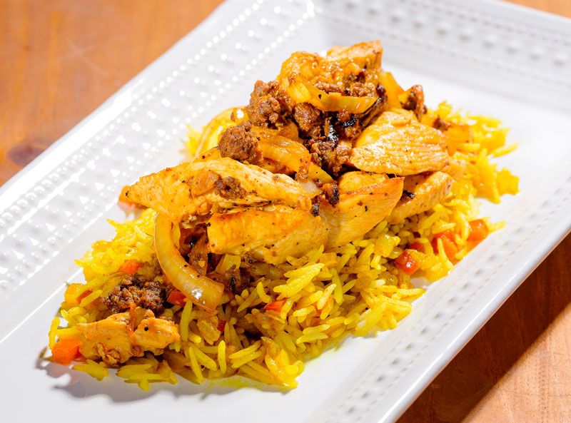 Chori-Pollo with Queso