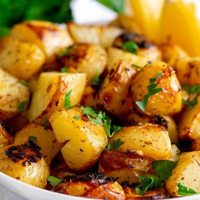 Oven Roasted Potatoes Serves 10
