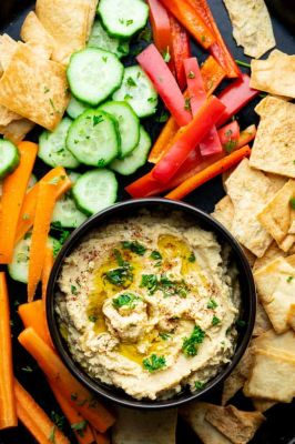 Hummus with Veggies (Serves 8-10)