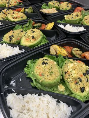 Vegetarian Spicy Quinoa Stuffed Avocado