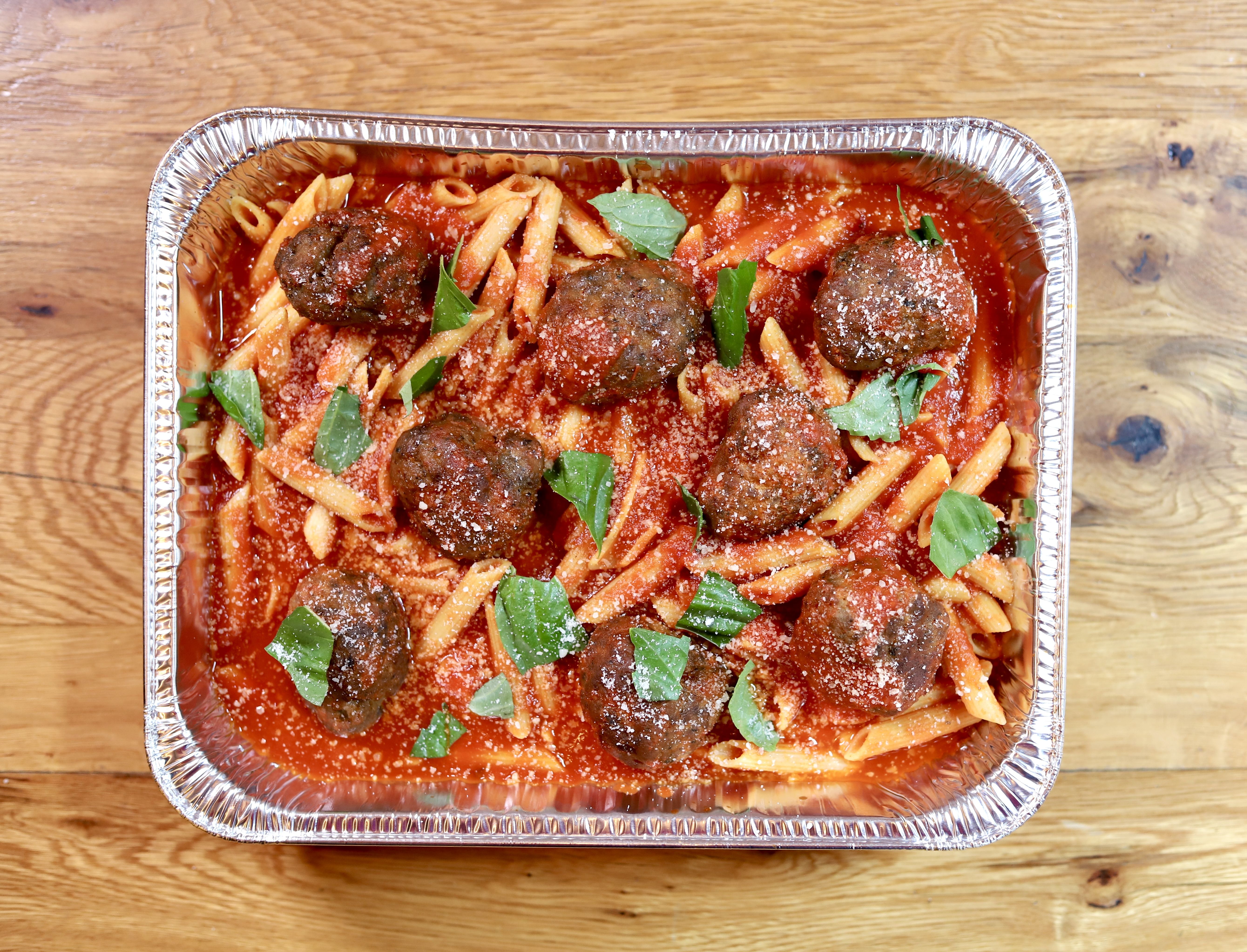Small Penne & Meatballs