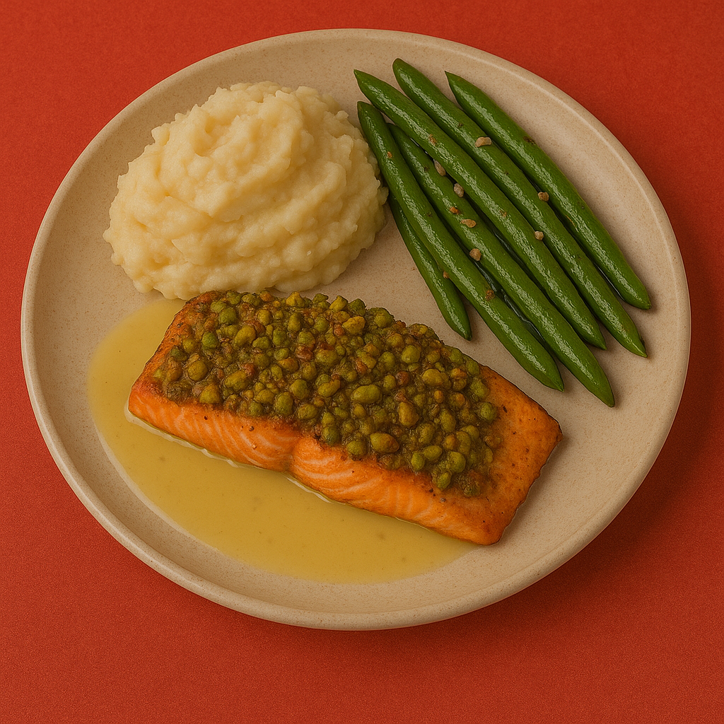 PISTACHIO CRUSTED SALMON
