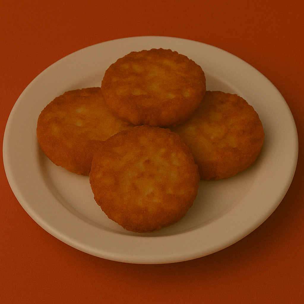 JALAPEÑO CHEESE POTATO CAKES (SOUR CREAM, CHEDDAR CHEESE, JALAPENOS, & CHIVES)