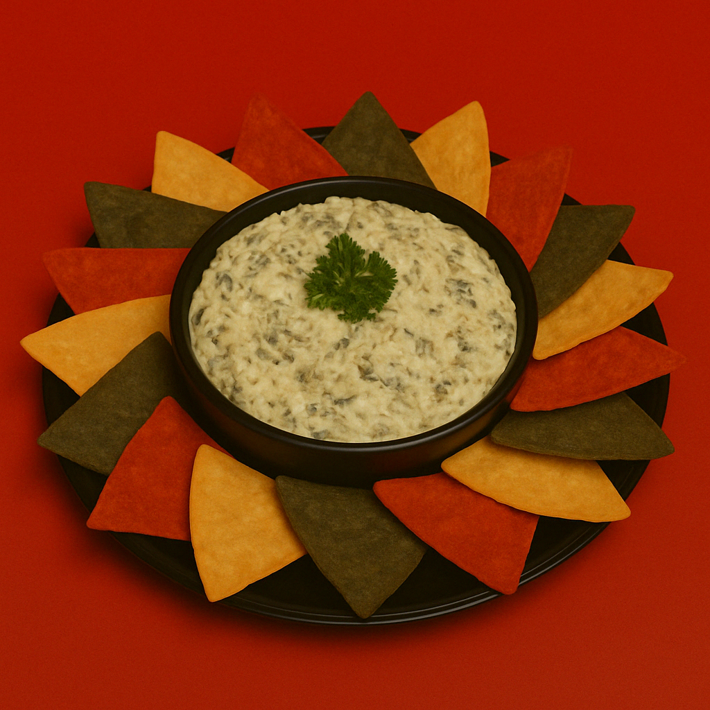SPINACH & ARTICHOKE DIP (SERVED W/ FRESH TORTILLA CHIPS)