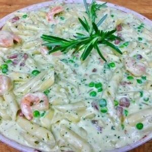 Shrimp with Prosciutto & Peas - Large