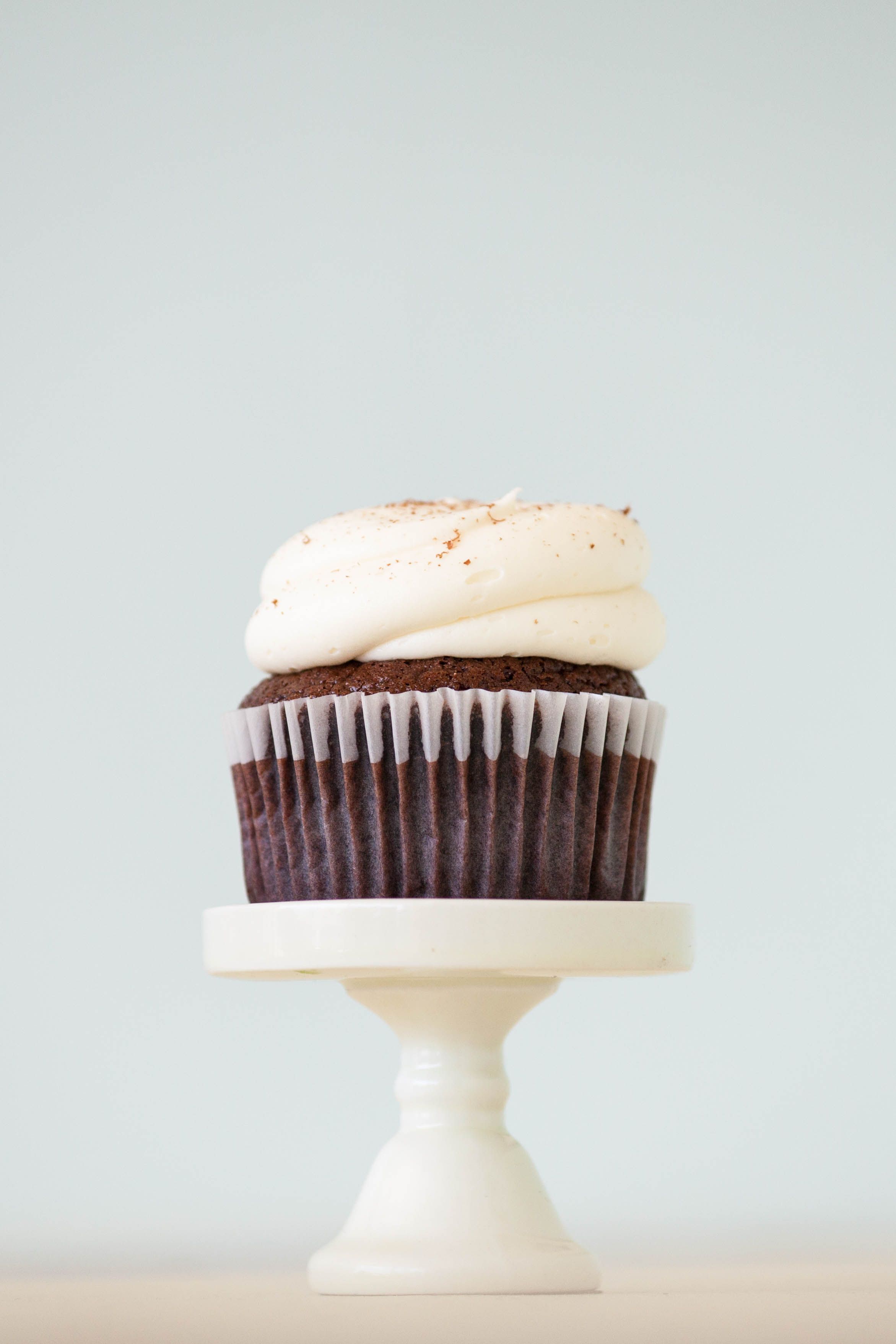 Black and White Cupcake