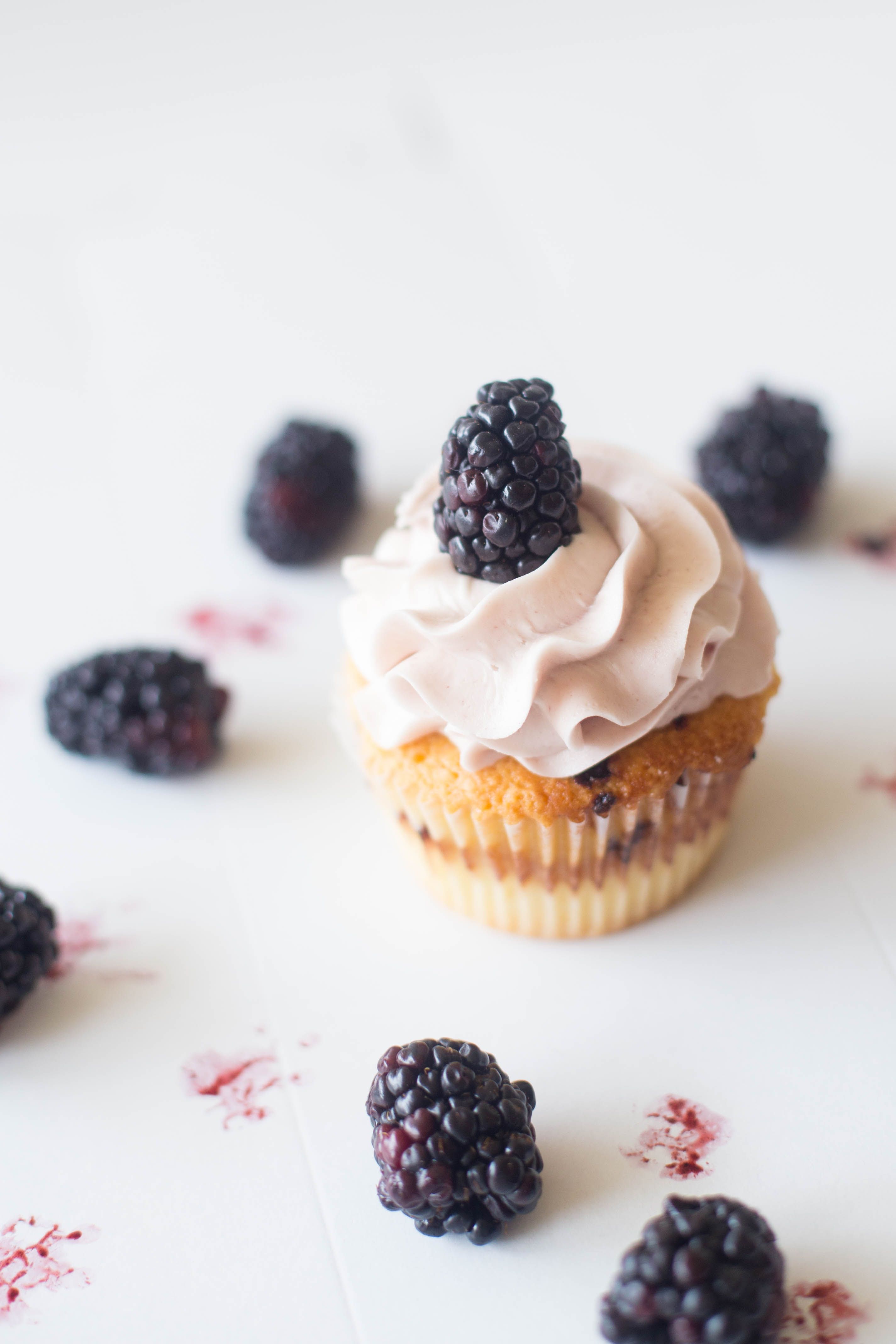 Blackberry Cobbler Cupcake