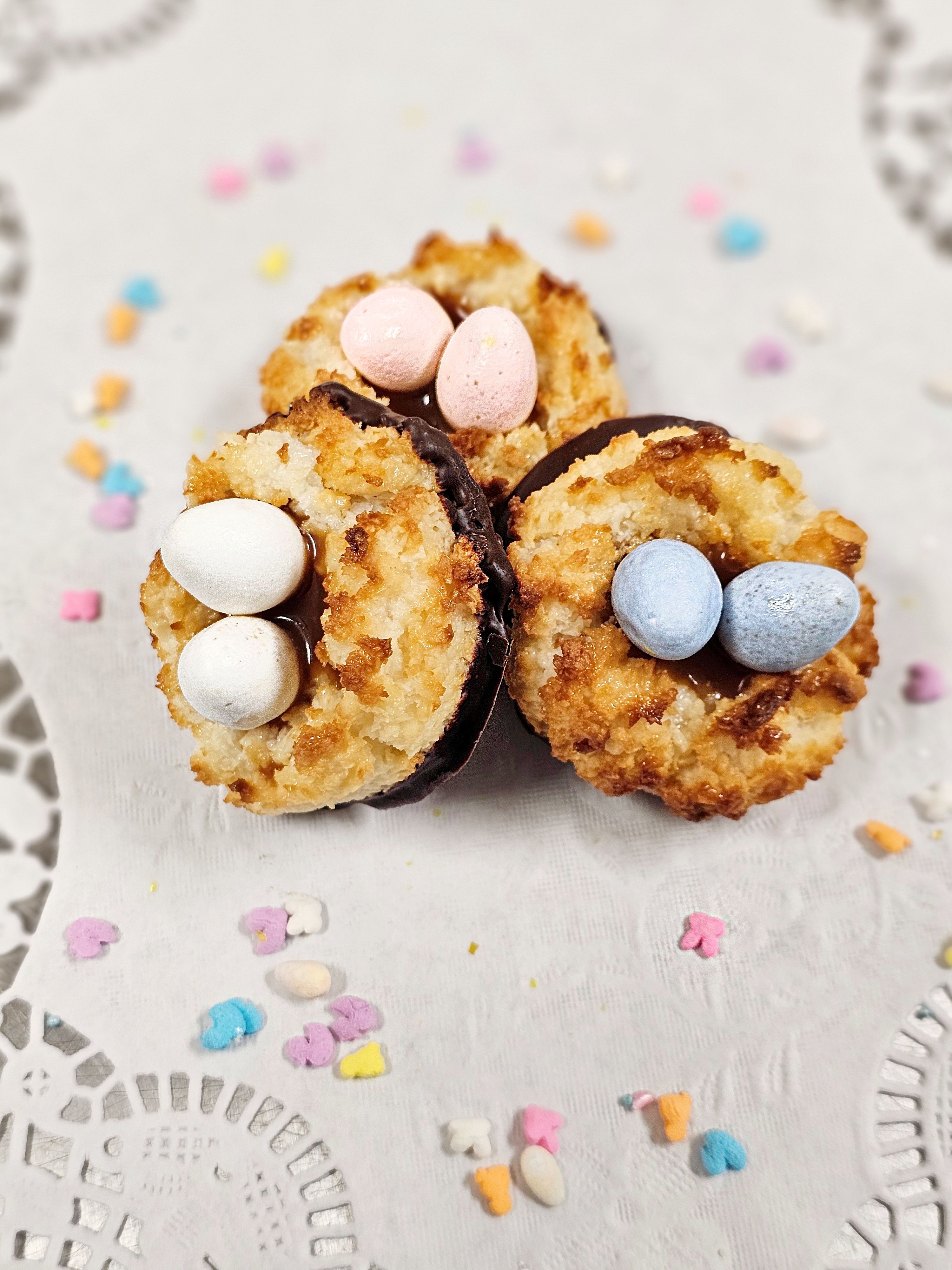 Easter Egg Macaroon Nest