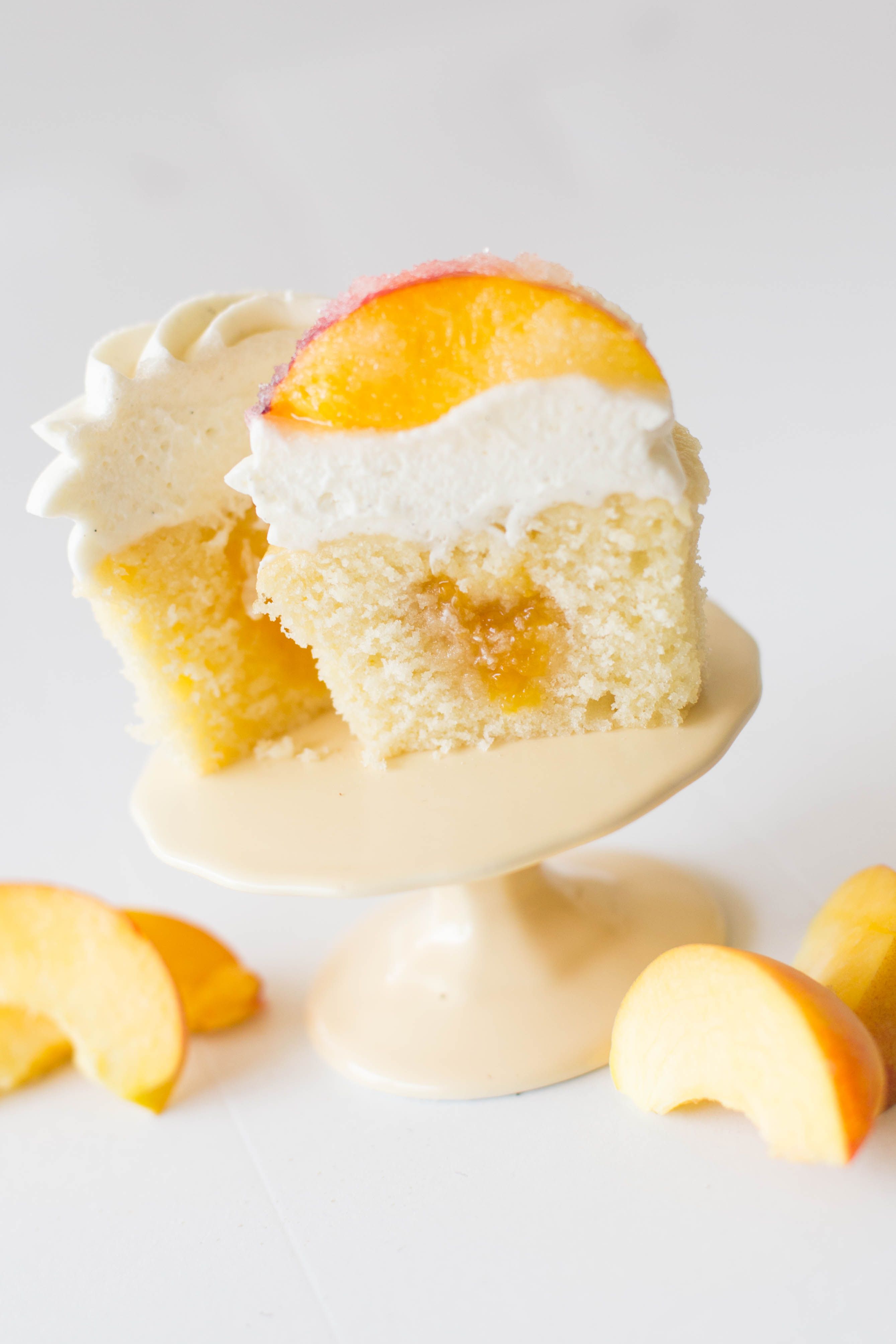 Peaches & Cream Cupcake