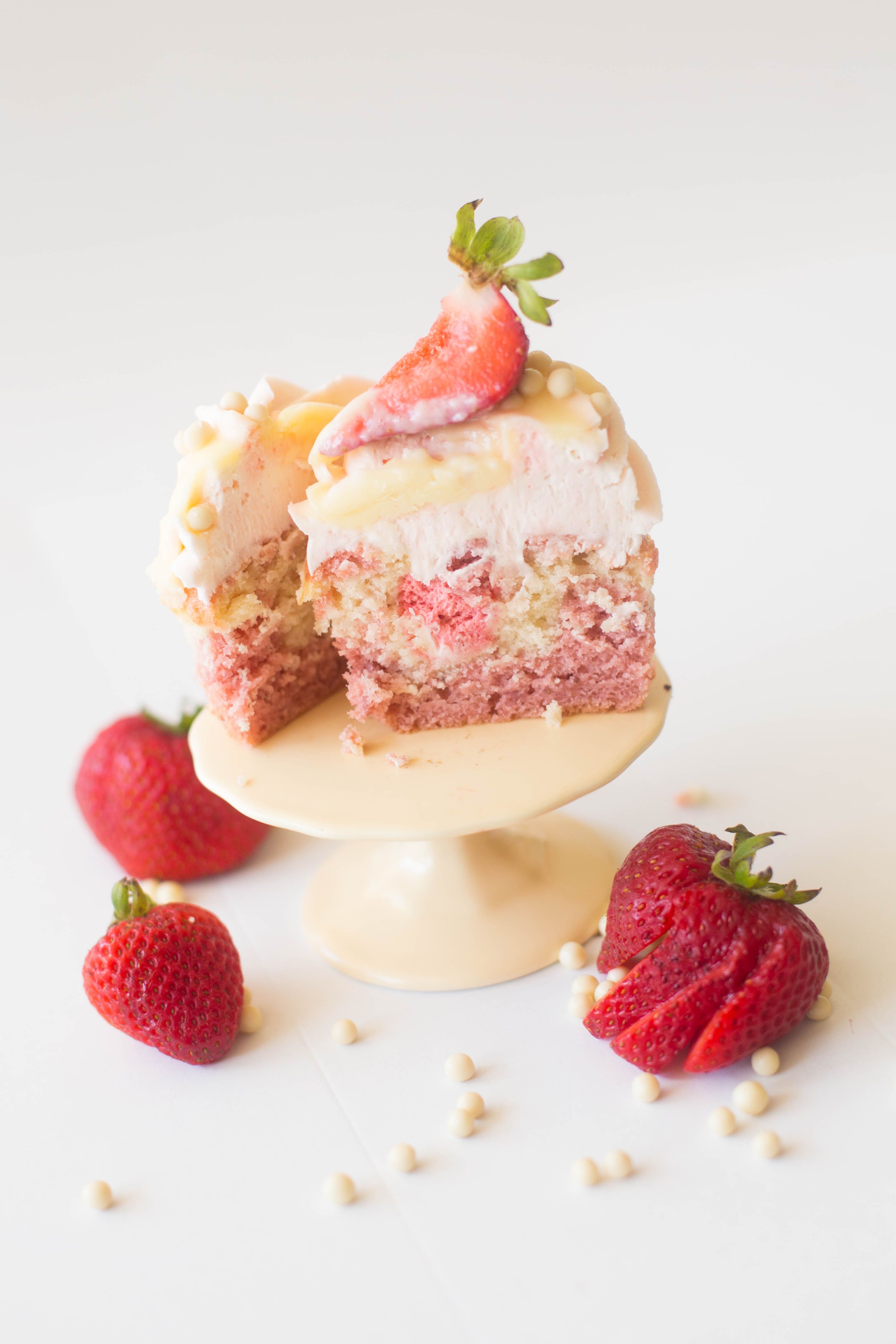 Strawberry Milkshake Cupcake