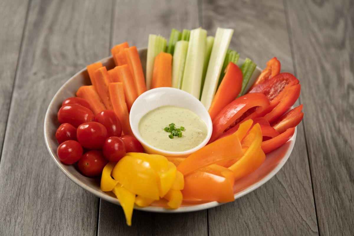 Crudite with Green Goddess Herb Dip