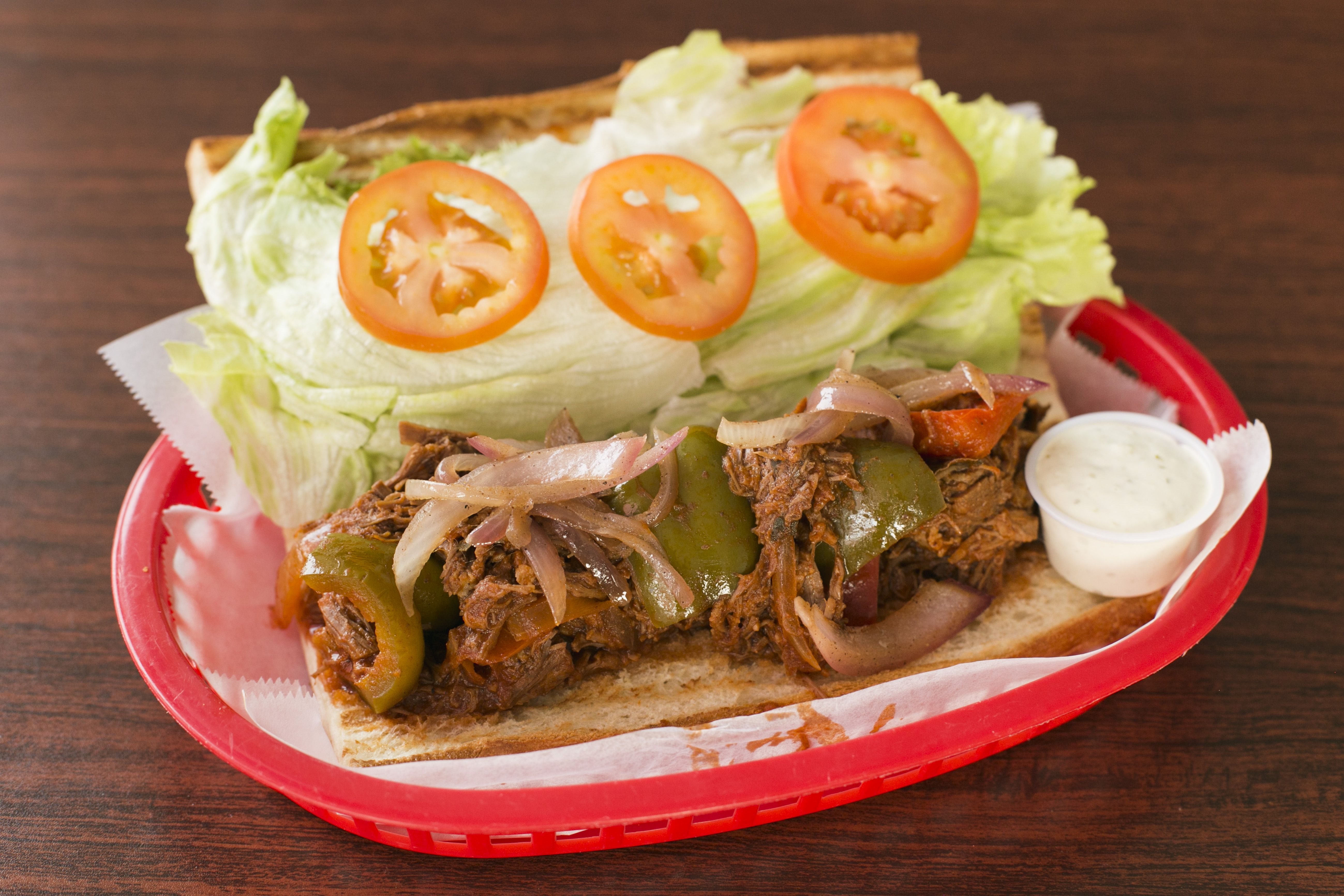 Cuban Po'Boy San'wich (Ropa Vieja)