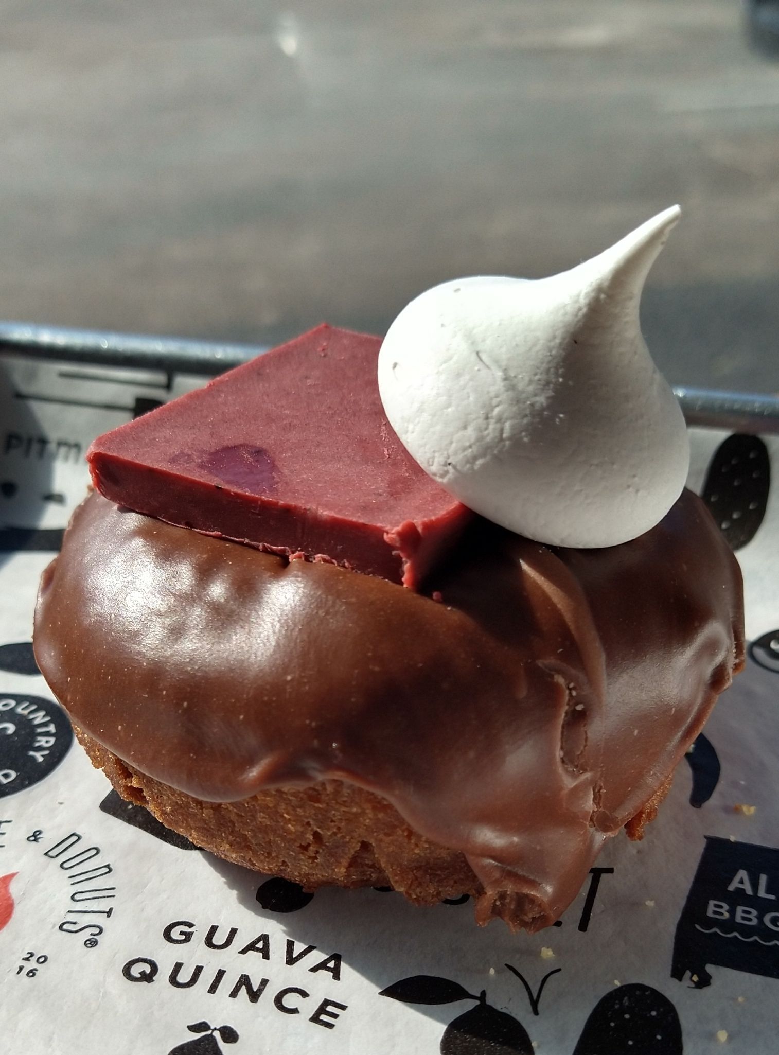 Red Velvet Fudge Donut