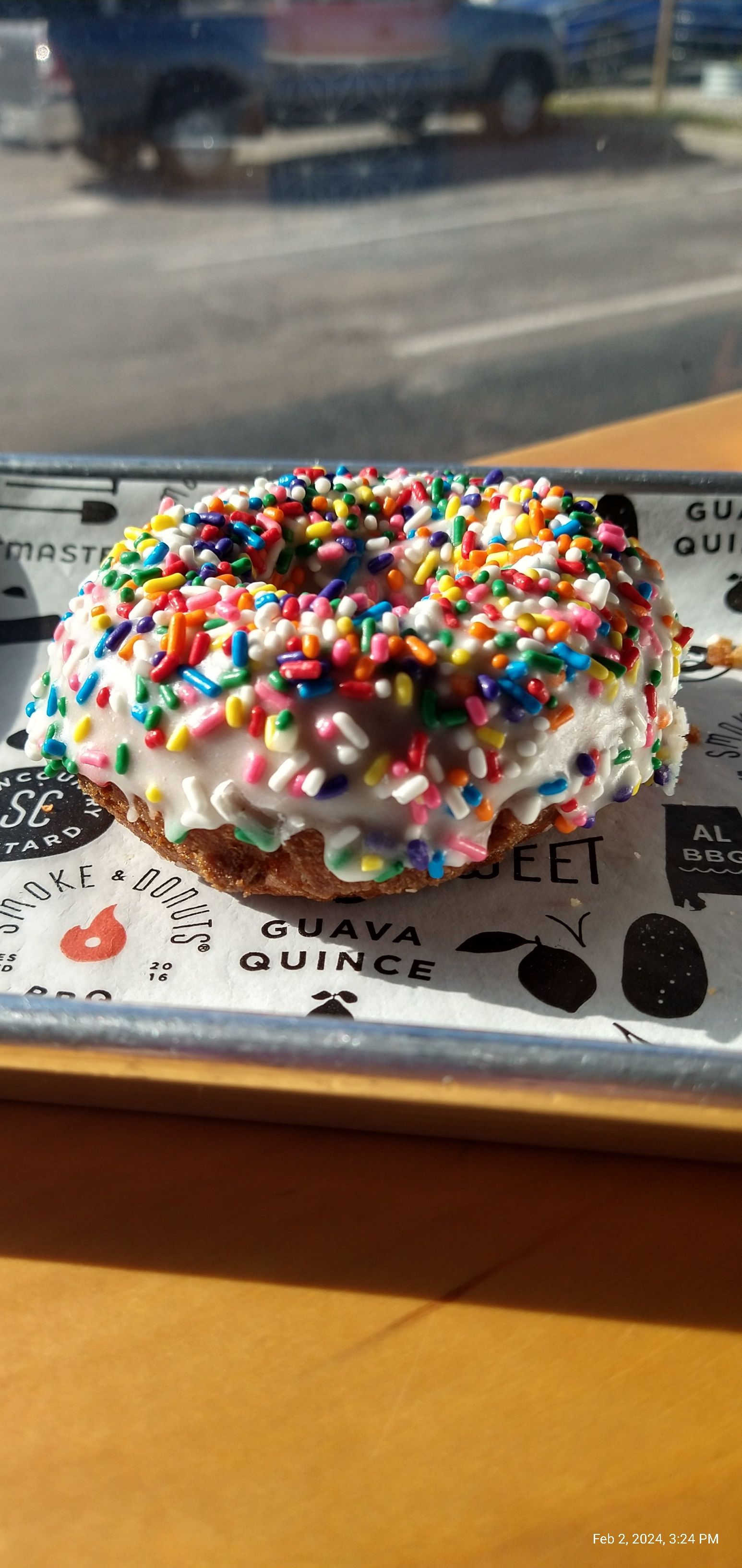 Rainbow Sprinkles Donut