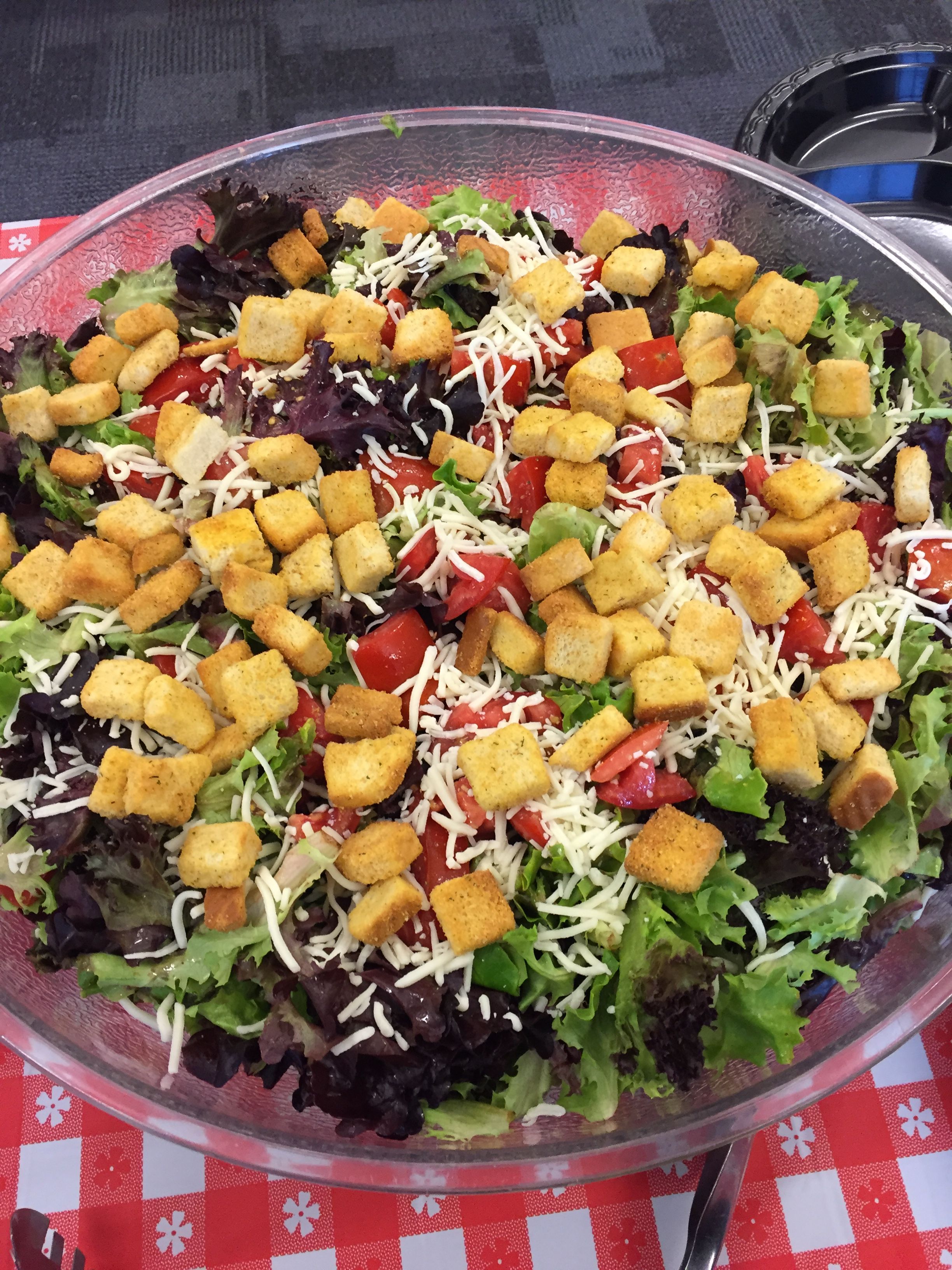 Mixed Baby Greens Salad Bowl