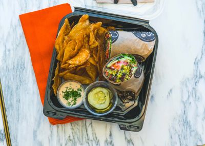 Vegan Falafel Wrap Boxed Meal*