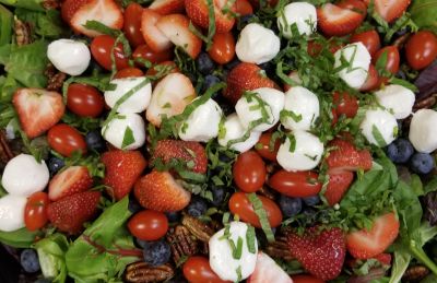 Individual Berry Caprese Salad