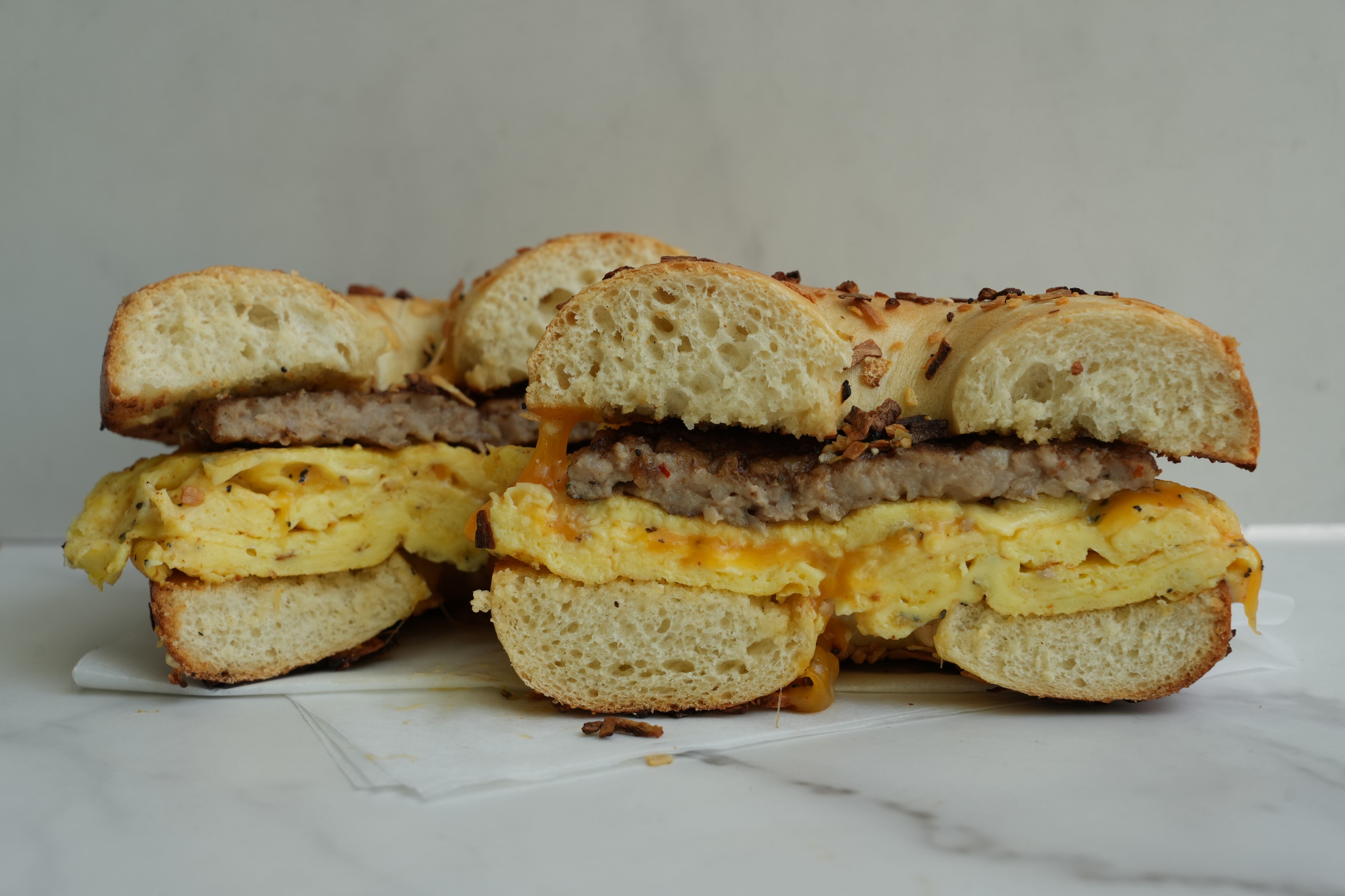 Sausage Egg & Cheese - Large (24 halves)